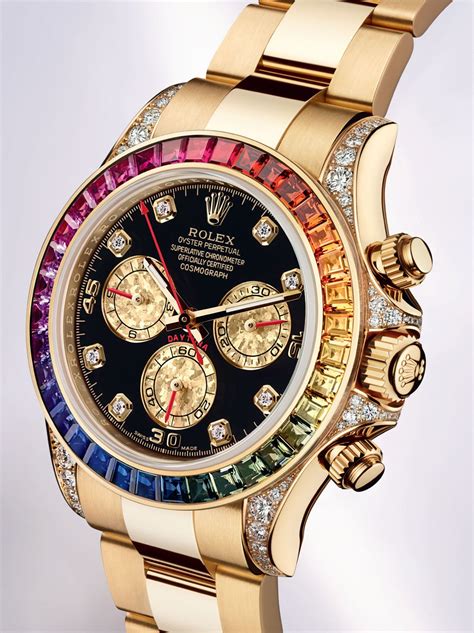 rolex regenbogen|Rolex rainbow daytona watch.